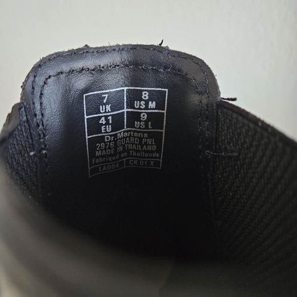 Dr Martens | 2976 Guard Panel Leather Black Chelsea Boots, Womens 9 - Picture 10 of 11